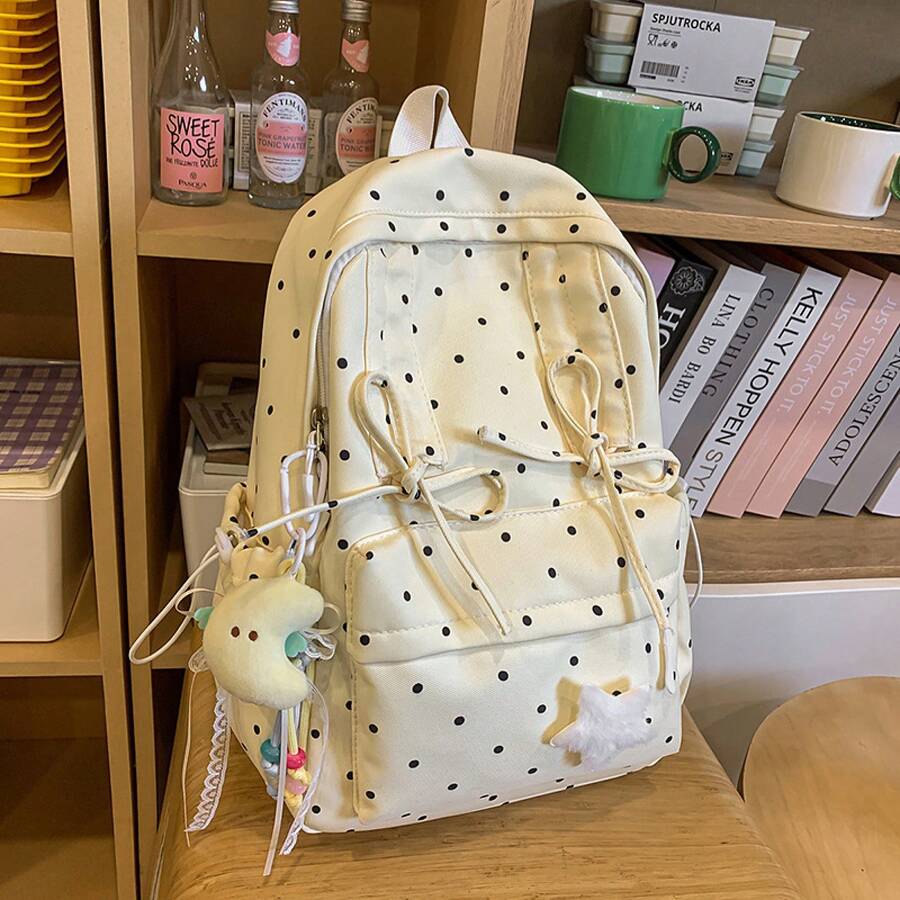 Cute Polka Dot Small Backpack  - Fashion Backpack Women avaliação e preço