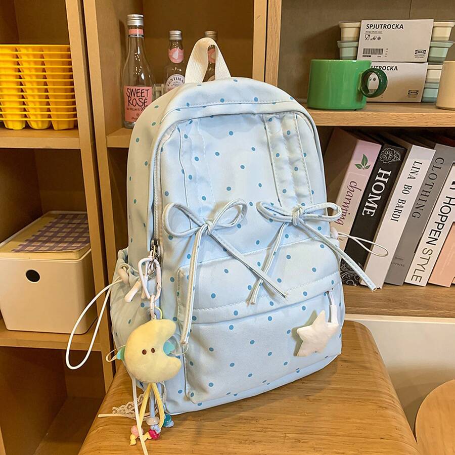 Cute Polka Dot Small Backpack  - Fashion Backpack Women avaliação e preço