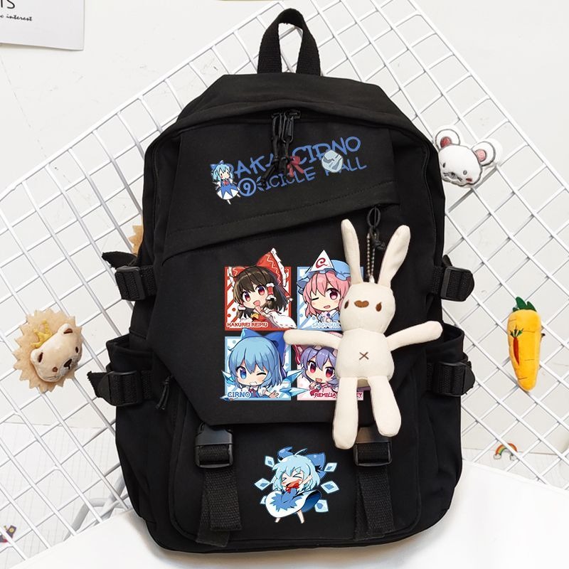 44×31×13cm Black Khaki,Touhou  - School Backpack Teen avaliação e preço