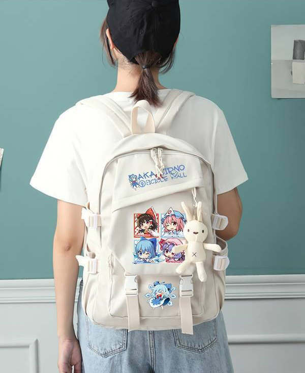 44×31×13cm Black Khaki,Touhou  - School Backpack Teen avaliação e preço