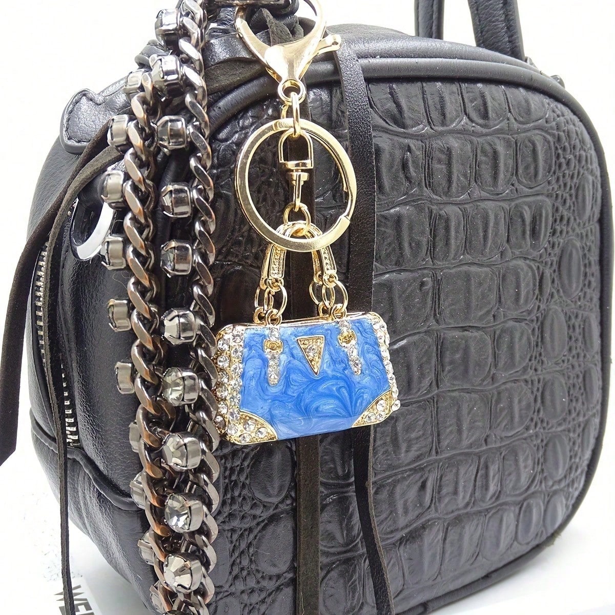 Mini Sparkling Rhinestone Enam - Mini Backpack Purse avaliação e preço