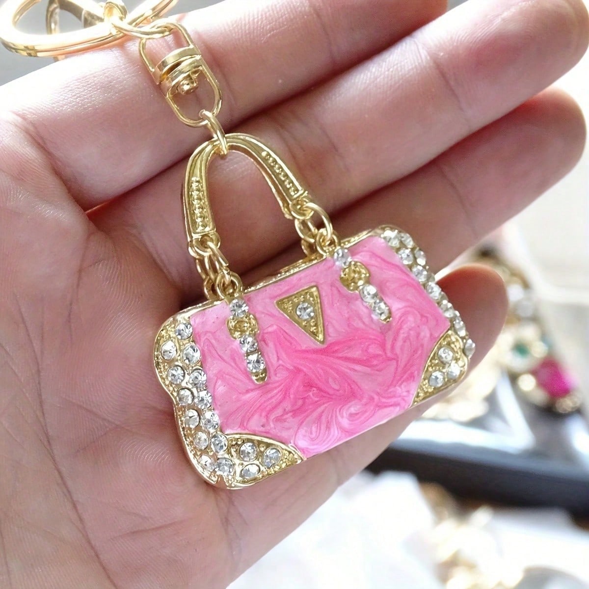 Mini Sparkling Rhinestone Enam - Mini Backpack Purse avaliação e preço