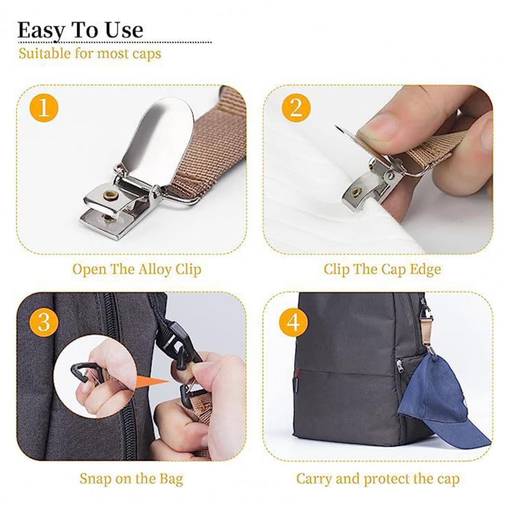 12.5cm Travel Handbag Hat Clip - Backpack Insert Organizer avaliação e preço