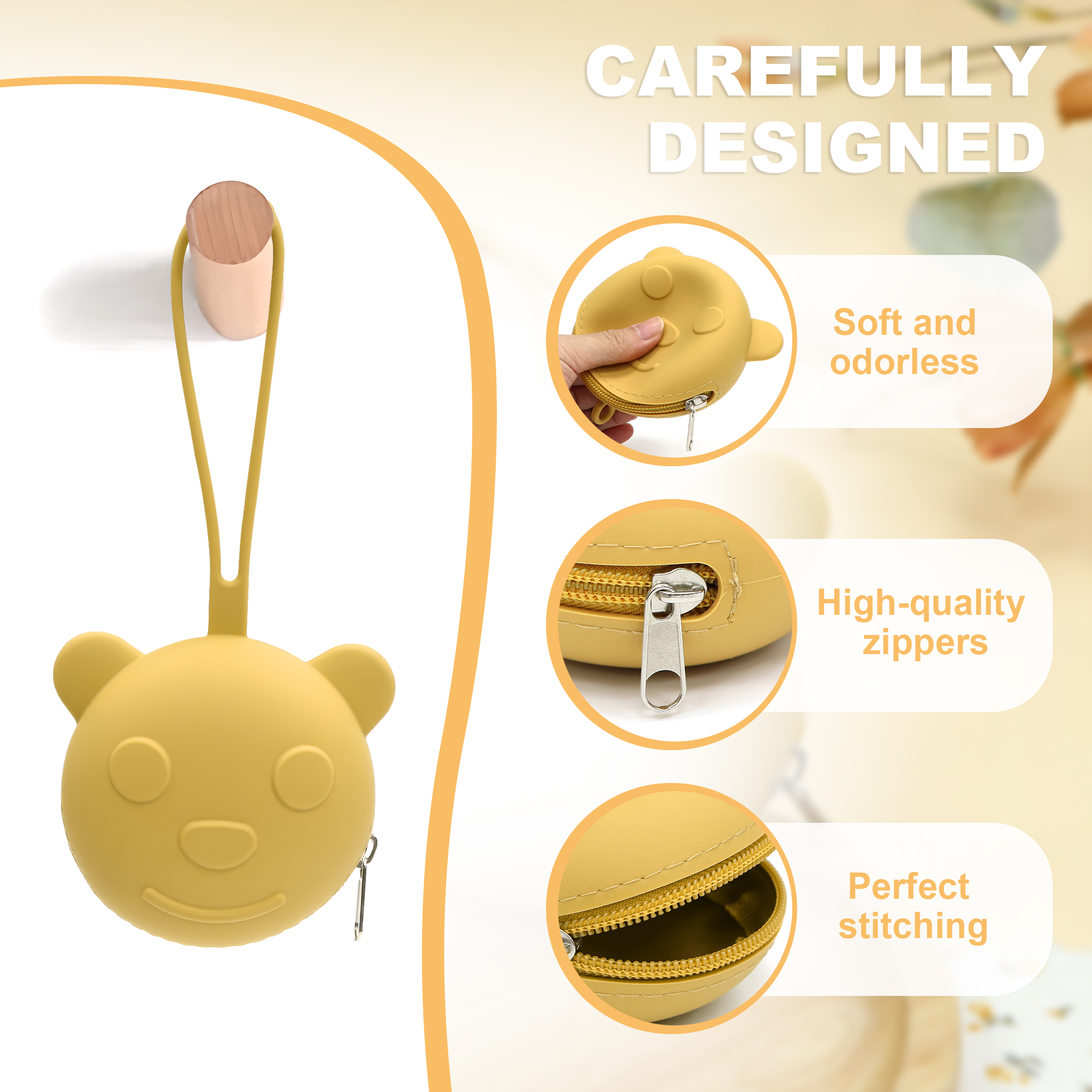 Portable silicone pacifier bag - Backpack Diaper Bag avaliação e preço