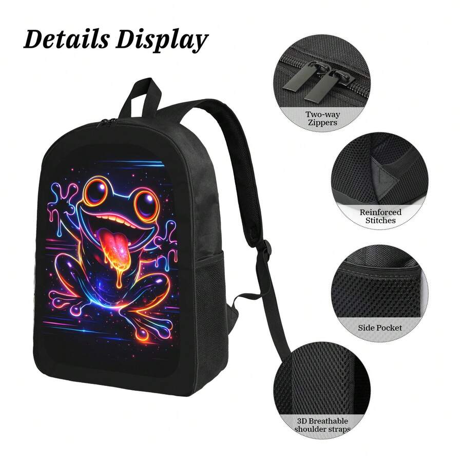 Cyber Frog Backpack Stylish Ca - Fashion Backpack Women avaliação e preço