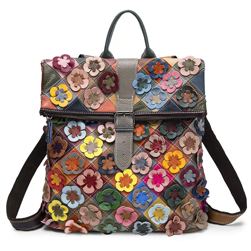 Vintage Women Genuine Leather  - Leather Backpack Vintage avaliação e preço