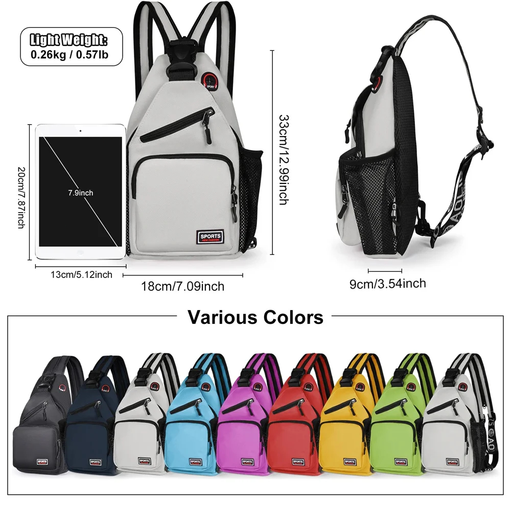 Multi-pocket Casual Chest Bag  - Sling Backpack Shoulder avaliação e preço
