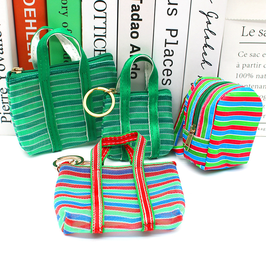 1Pc Key chain Fishing Net Bag  - Mini Backpack Purse avaliação e preço