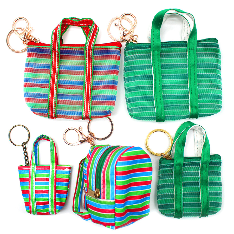 1Pc Key chain Fishing Net Bag  - Mini Backpack Purse avaliação e preço