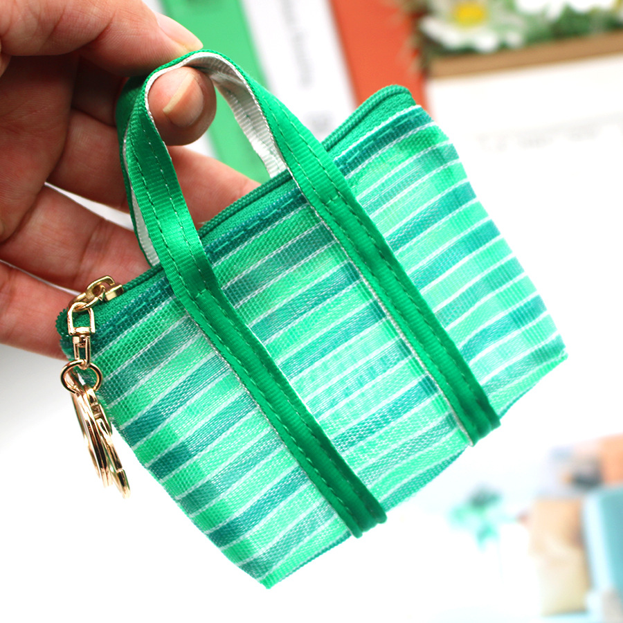 1Pc Key chain Fishing Net Bag  - Mini Backpack Purse avaliação e preço