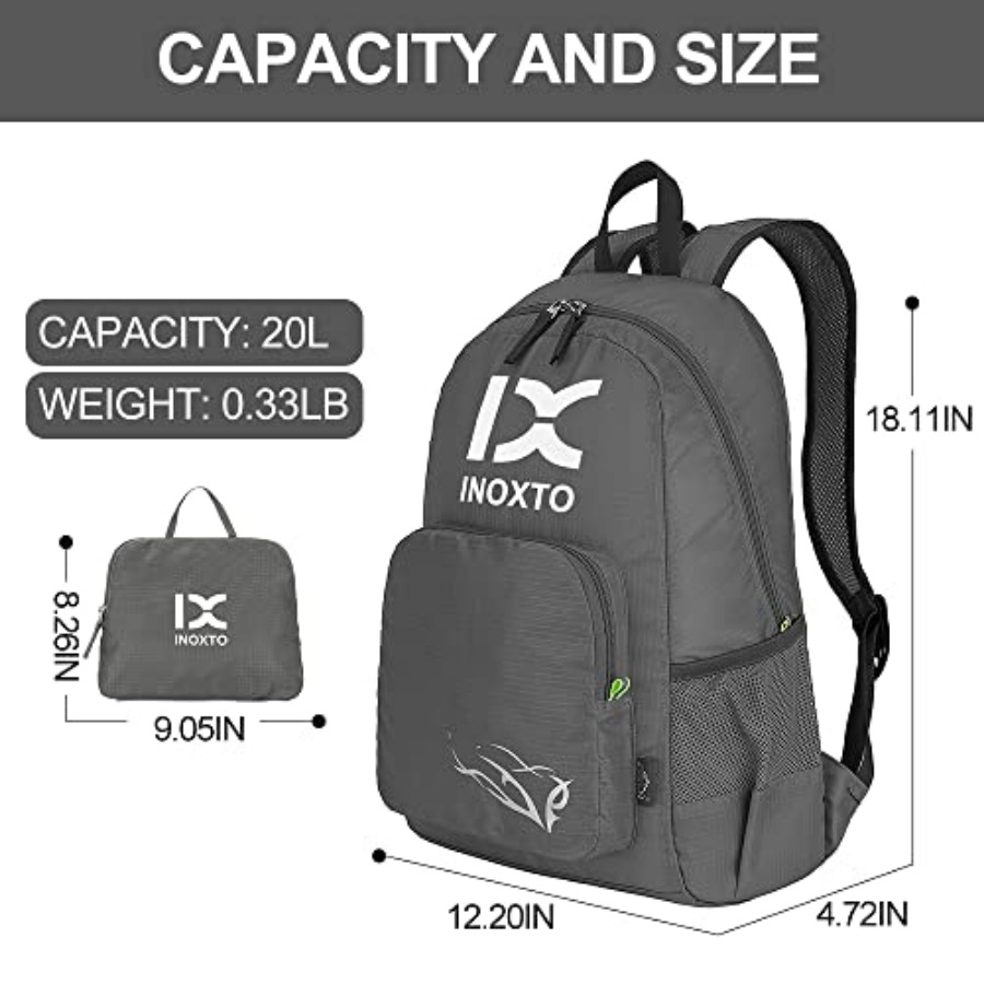 INOXTO 20L Lightweight Hiking  - Foldable Backpack Small avaliação e preço
