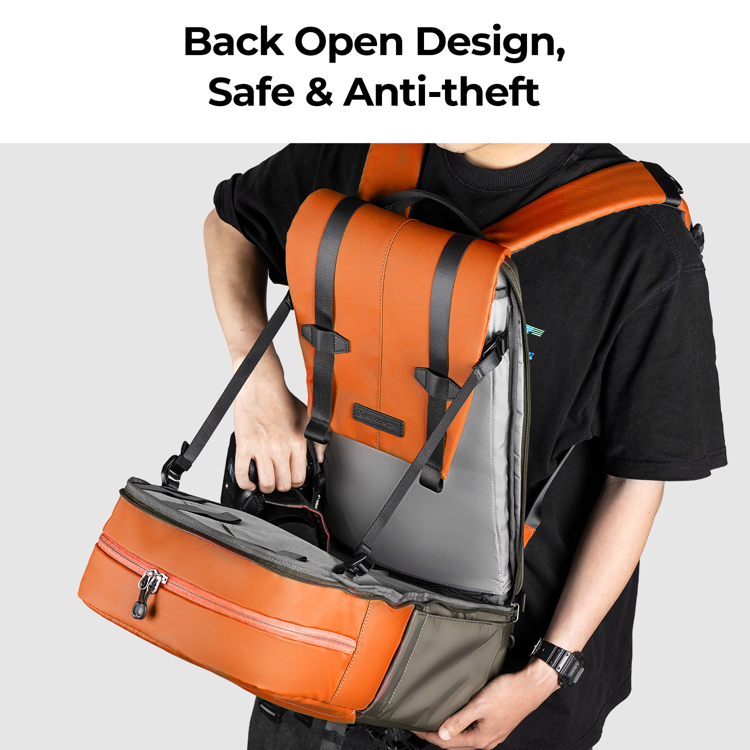 K&F CONCEPT Camera Backpack Tr - Rain Cover Backpack avaliação e preço