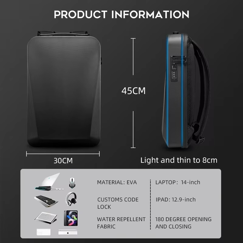 BANGE NEW Shell Design Anti-Th - Laptop Backpack 15.6 avaliação e preço