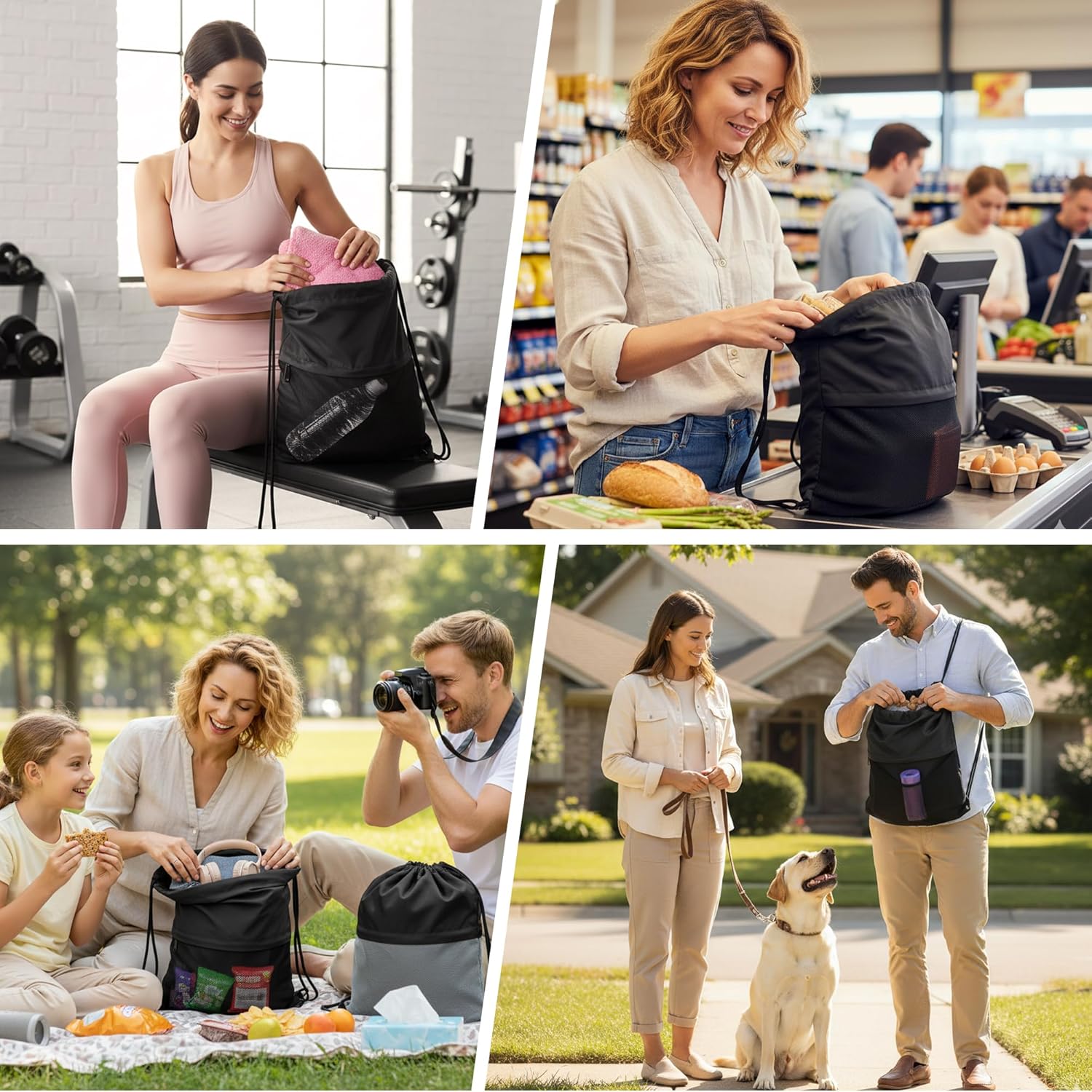 TILYMOL Drawstring Backpack Gy - Drawstring Gym Bag avaliação e preço