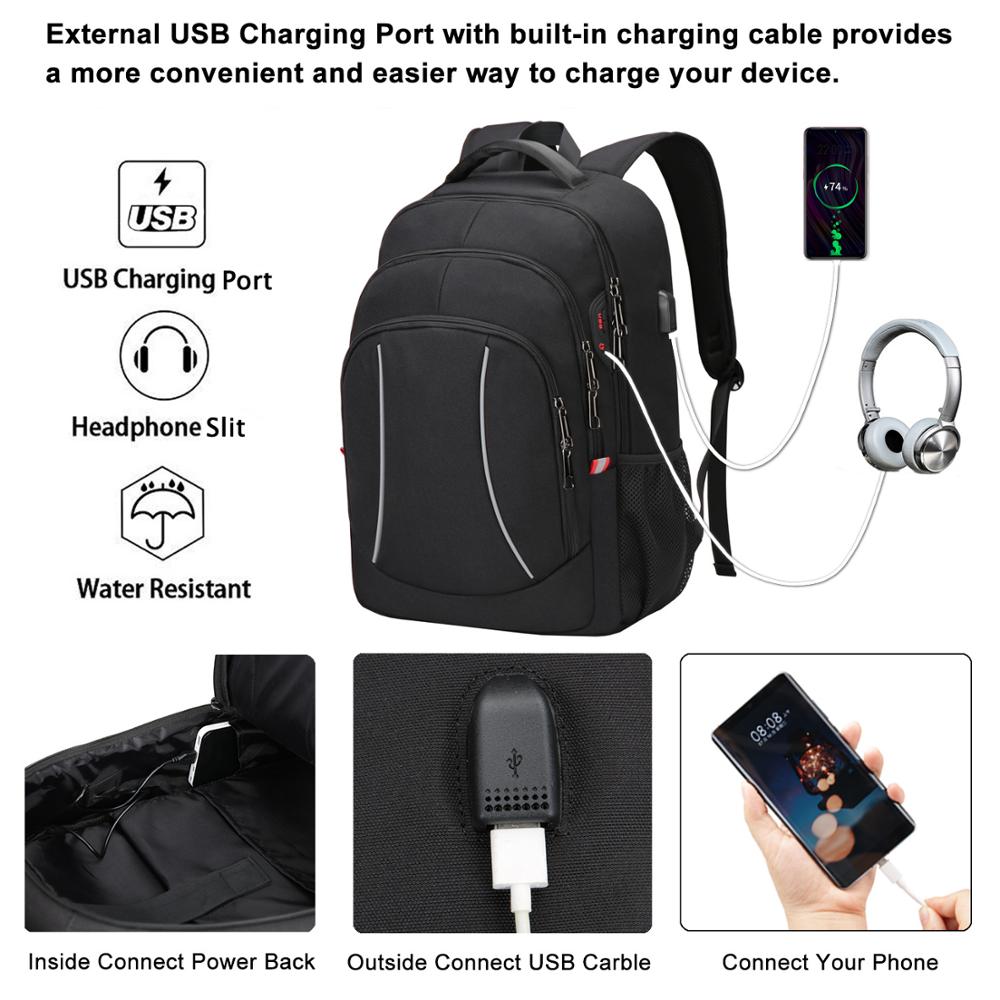 Men Multifuction Travel Laptop - Travel Backpack Anti Theft avaliação e preço