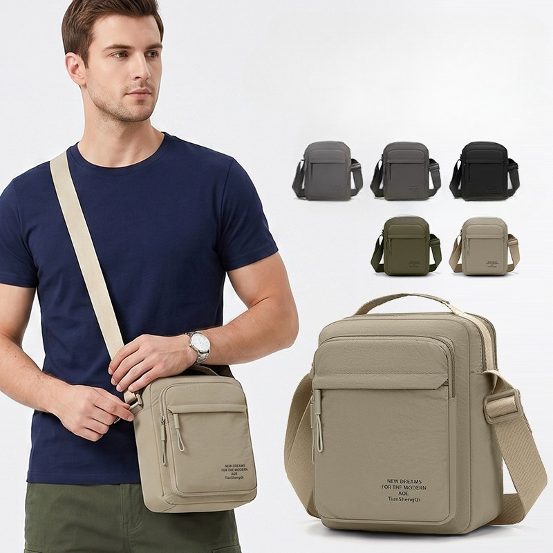 Men's Nylon Crossbody Backpack - Sling Backpack Shoulder avaliação e preço