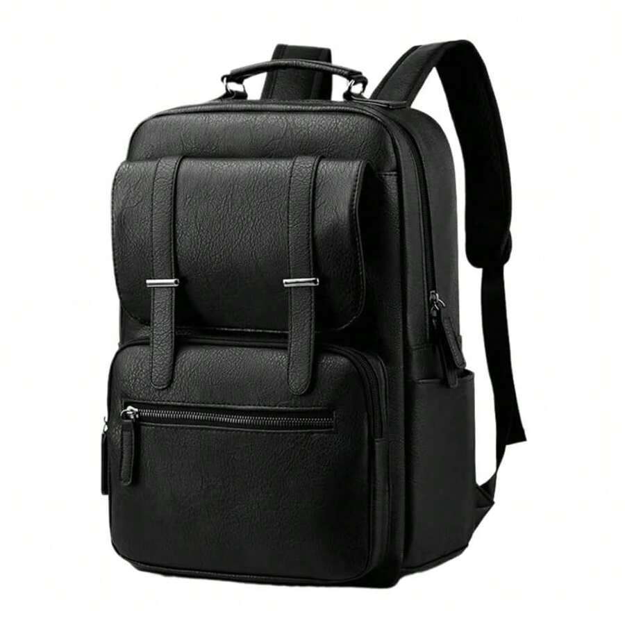 PU Leather Backpack For Men An - Leather Backpack Vintage avaliação e preço
