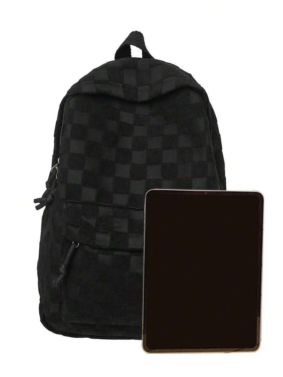 Womens Patchwork Plaid Faux Fu - Fashion Backpack Women avaliação e preço
