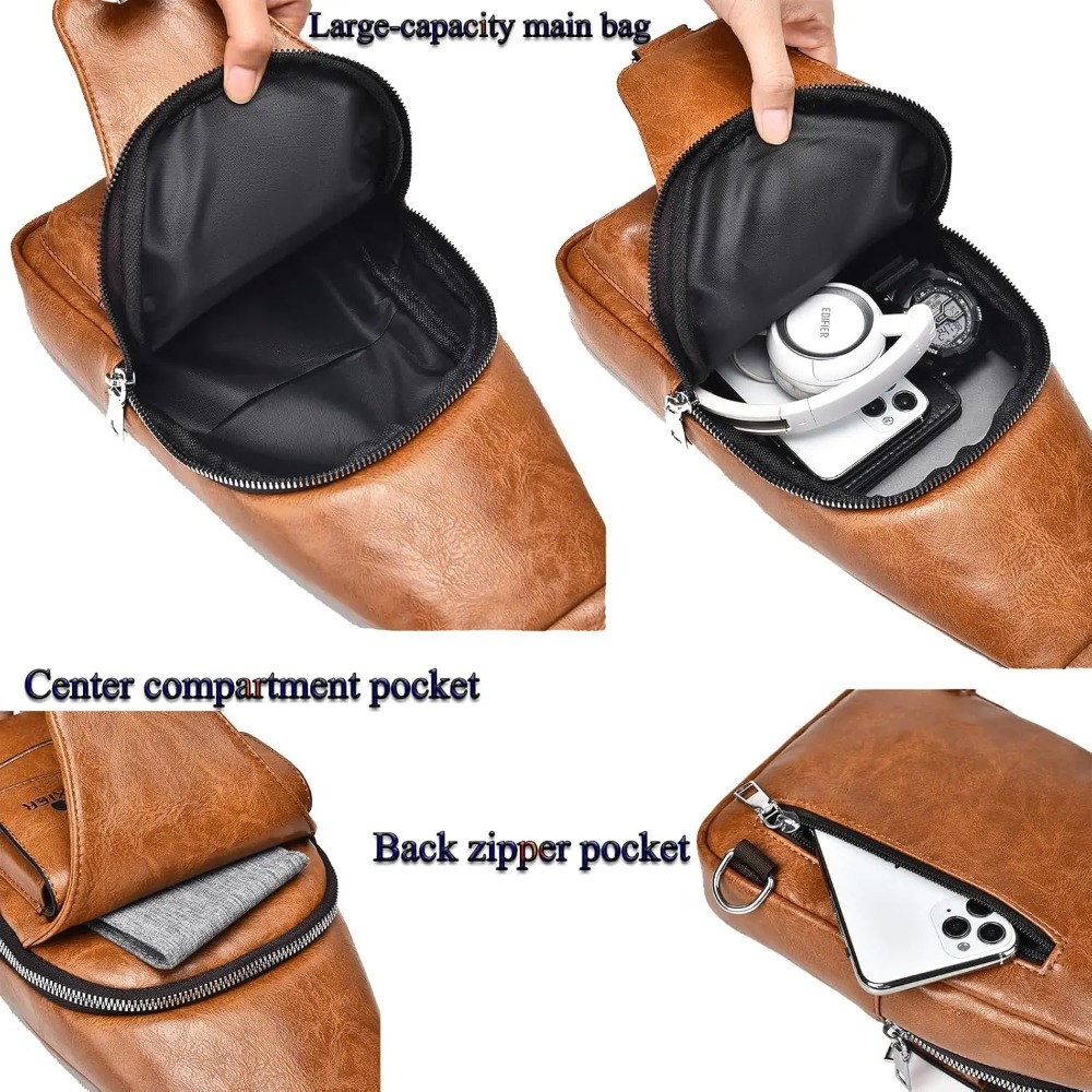 Sling Bag for Men Crossbody Ch - Sling Backpack Shoulder avaliação e preço