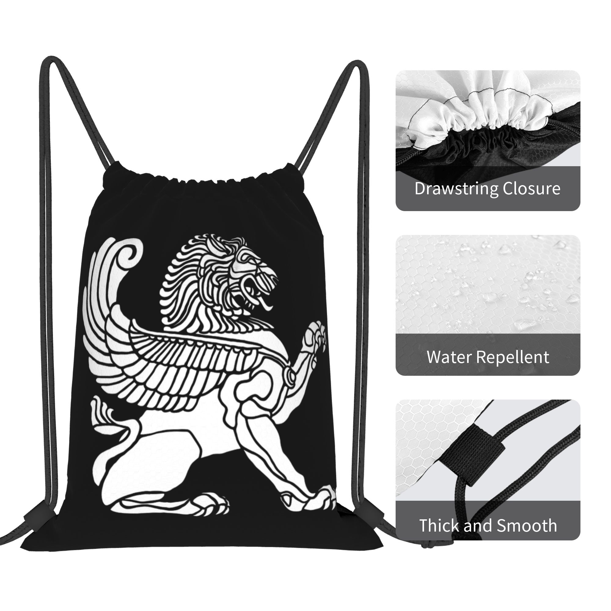 Persian Lion Iranian Iran Pers - Drawstring Gym Bag avaliação e preço