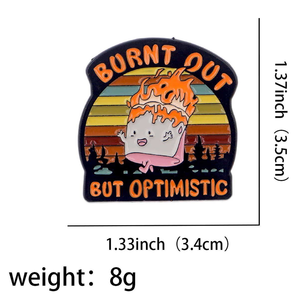 Fire Badges Enamel Pin Brooche - Fashion Backpack Women avaliação e preço