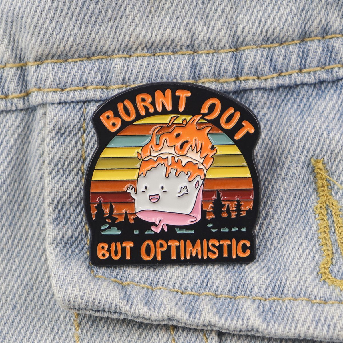 Fire Badges Enamel Pin Brooche - Fashion Backpack Women avaliação e preço