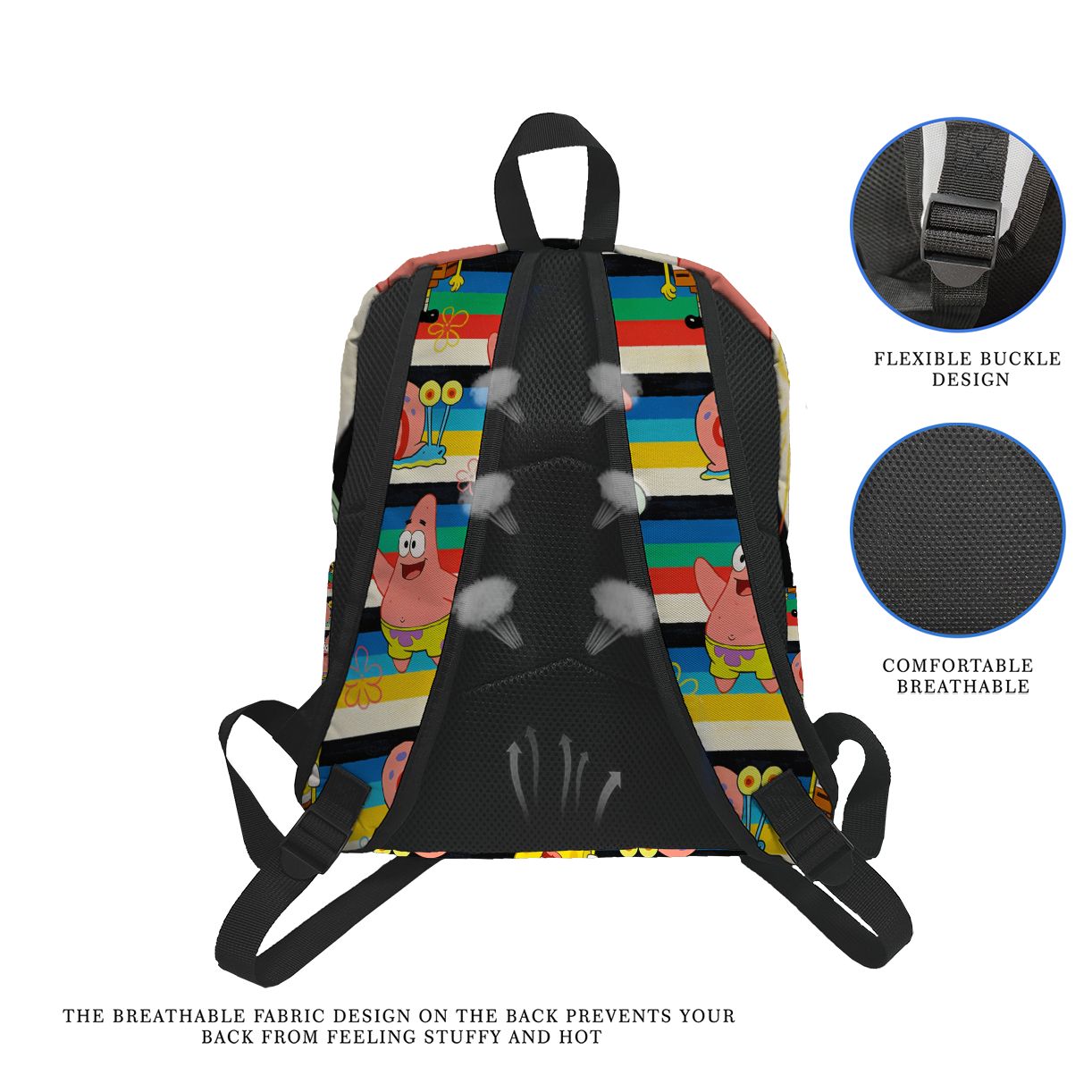 SpongeBob SquarePants Striped  - School Backpack Teen avaliação e preço