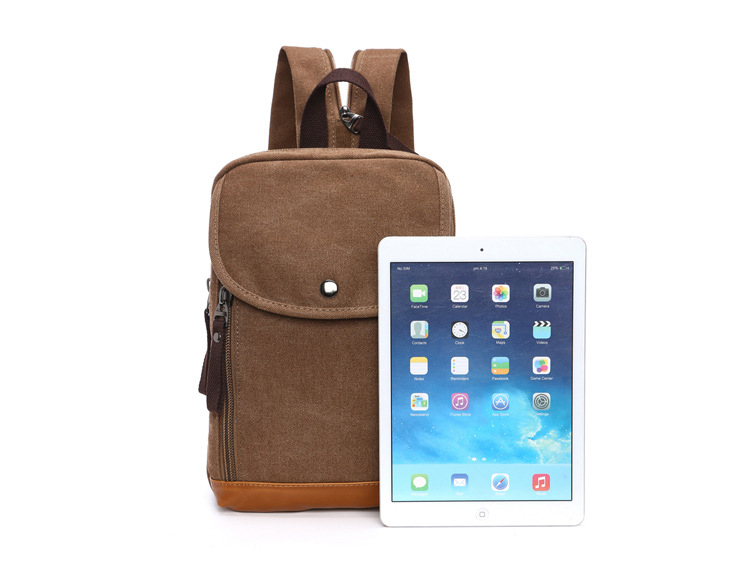 Men's Canvas Mini Backpack Men - Sling Backpack Shoulder avaliação e preço