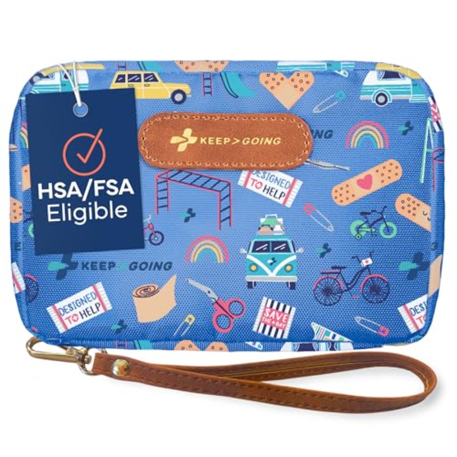 KeepGoing Travel First Aid Kit - Mini Backpack Purse avaliação e preço