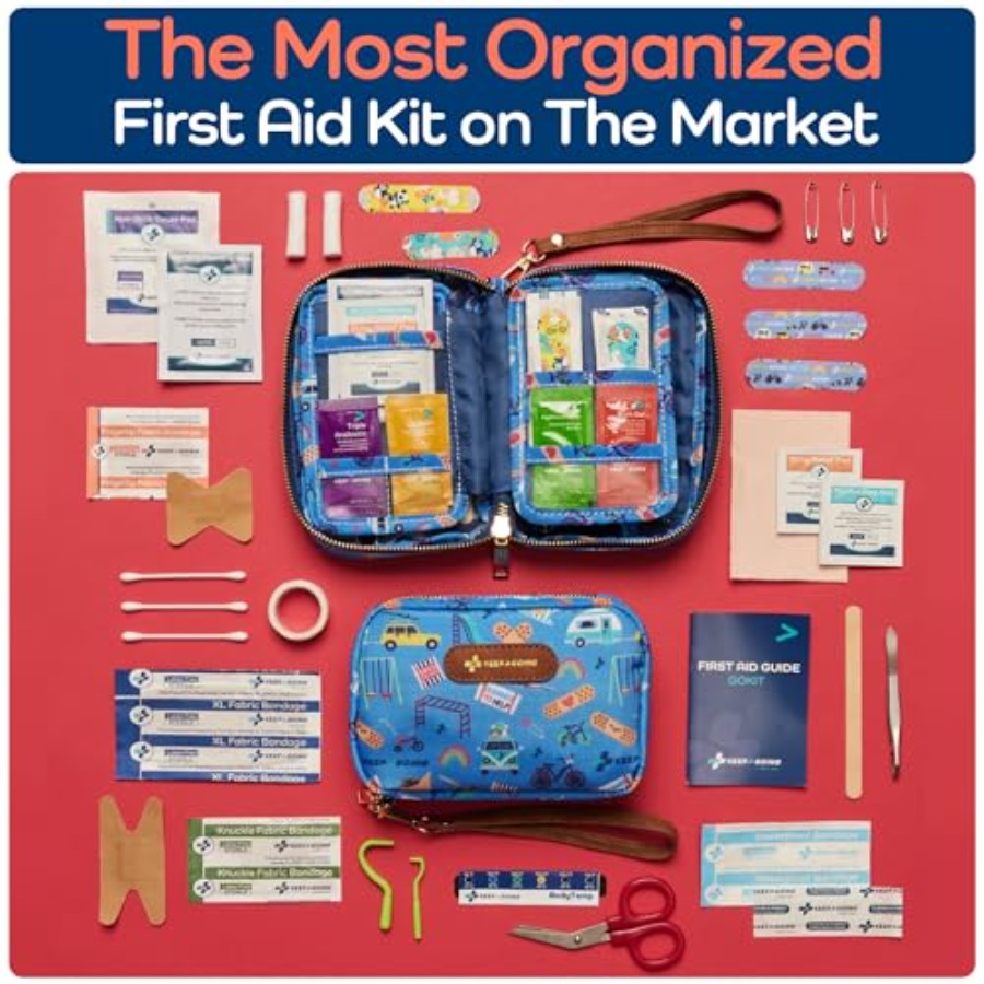 KeepGoing Travel First Aid Kit - Mini Backpack Purse avaliação e preço