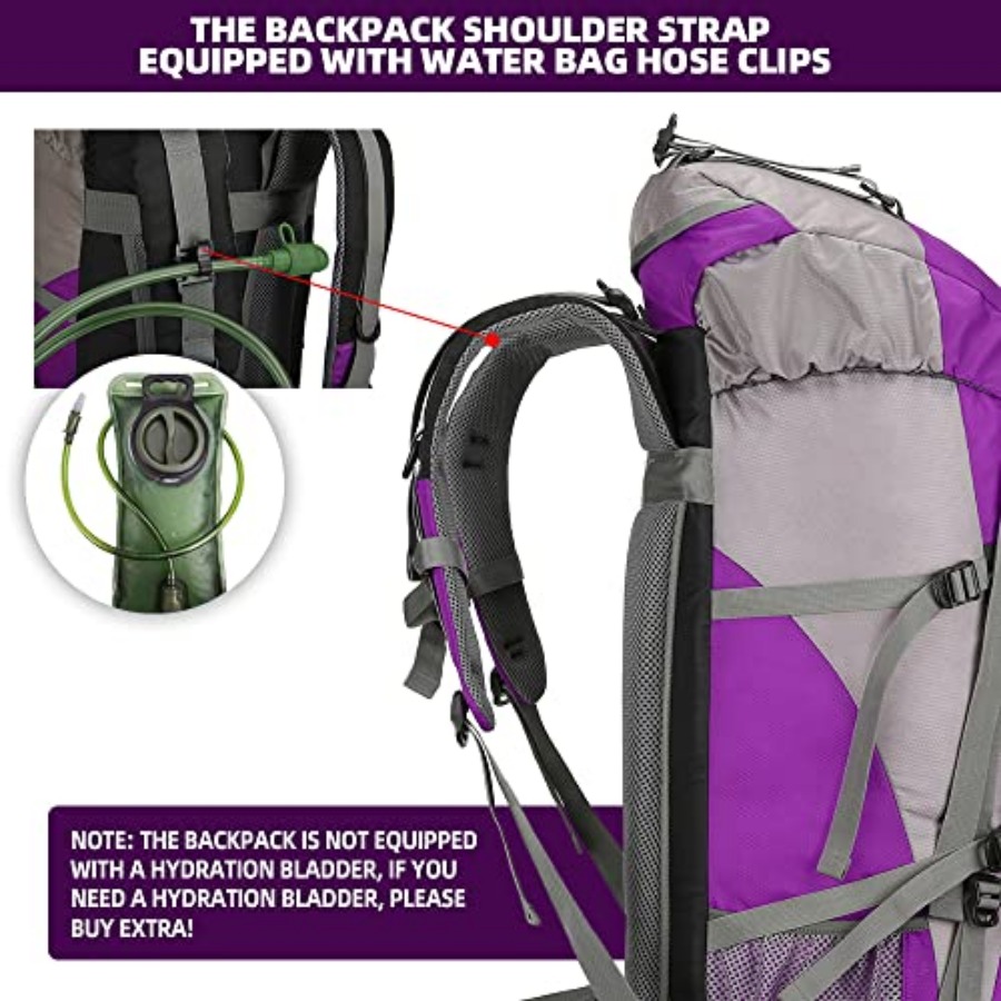 70L Hiking Backpack with Rain  - Rain Cover Backpack avaliação e preço