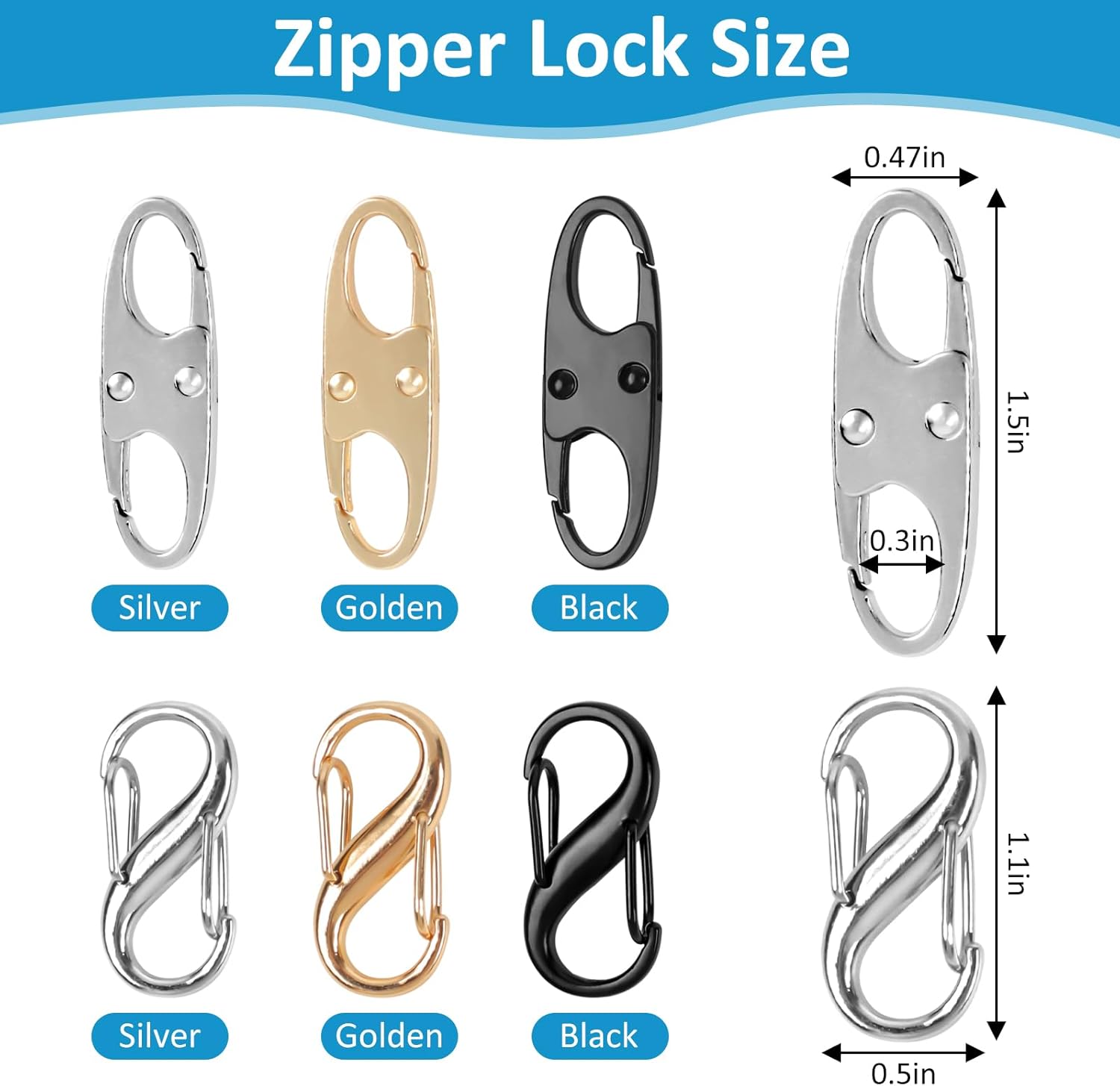 Lock Combo, Total 21PCS Clips  - Backpack Lock Combo avaliação e preço