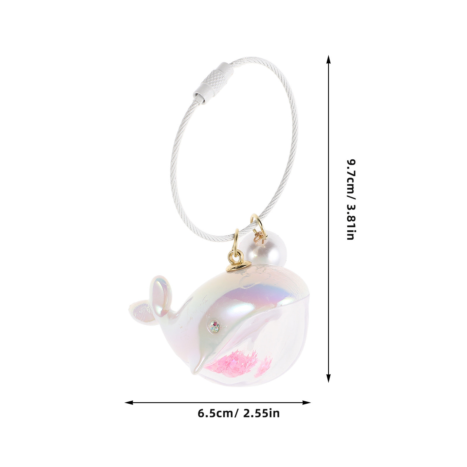 Adorable Whale Keychain Charm  - Mini Backpack Purse avaliação e preço