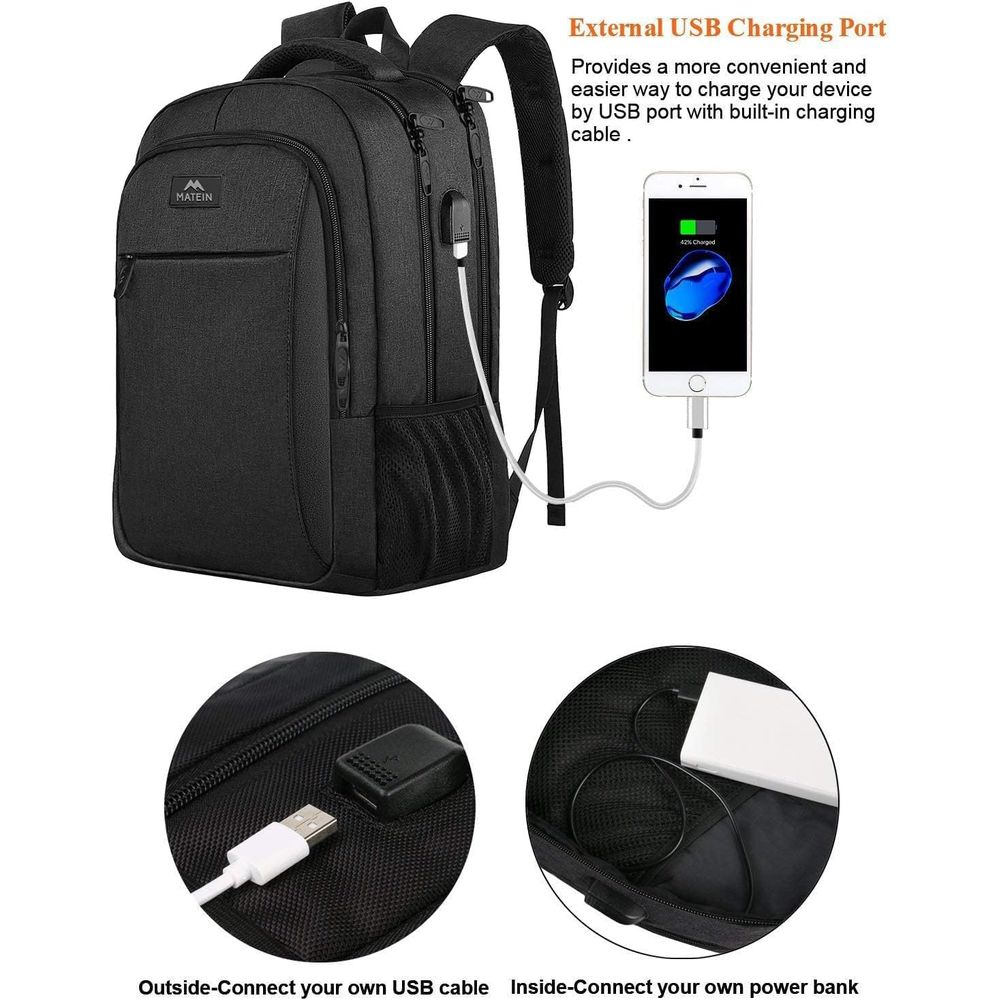 MATEIN BusinLaptop Backpack, 1 - Laptop Backpack 15.6 avaliação e preço