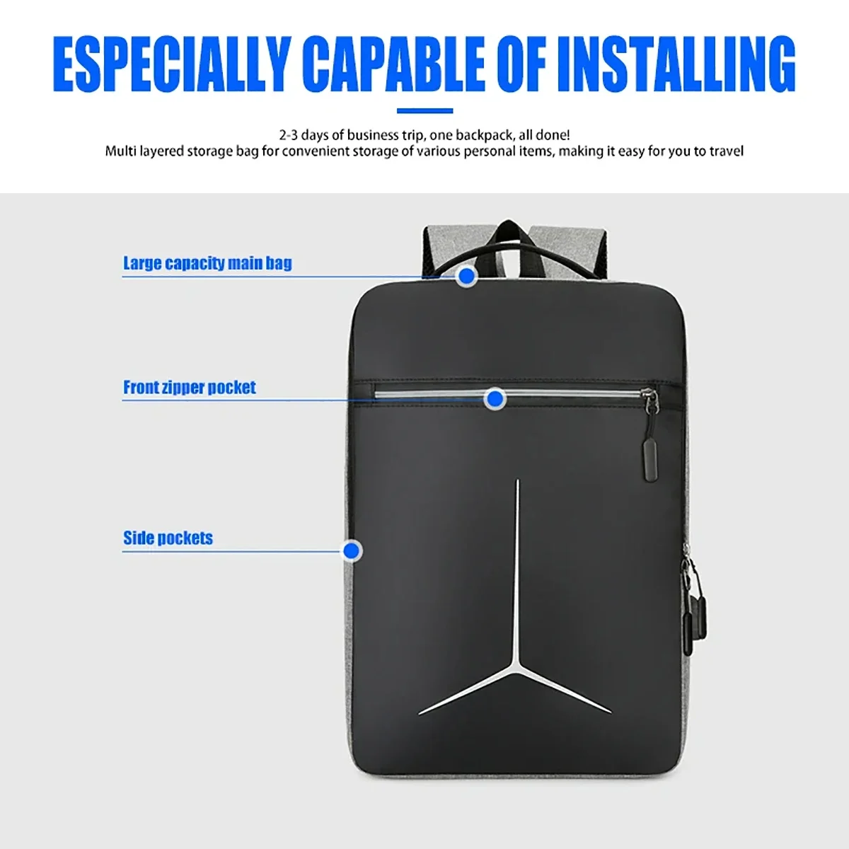 New Anti-theft USB Waterproof  - Travel Backpack Anti Theft avaliação e preço