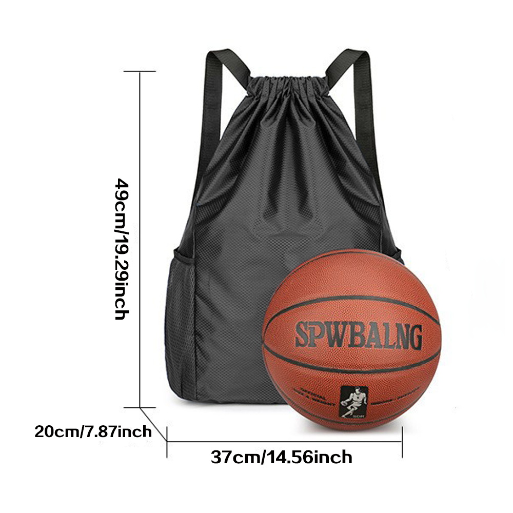 Black drawstring bag, gym back - Drawstring Gym Bag avaliação e preço
