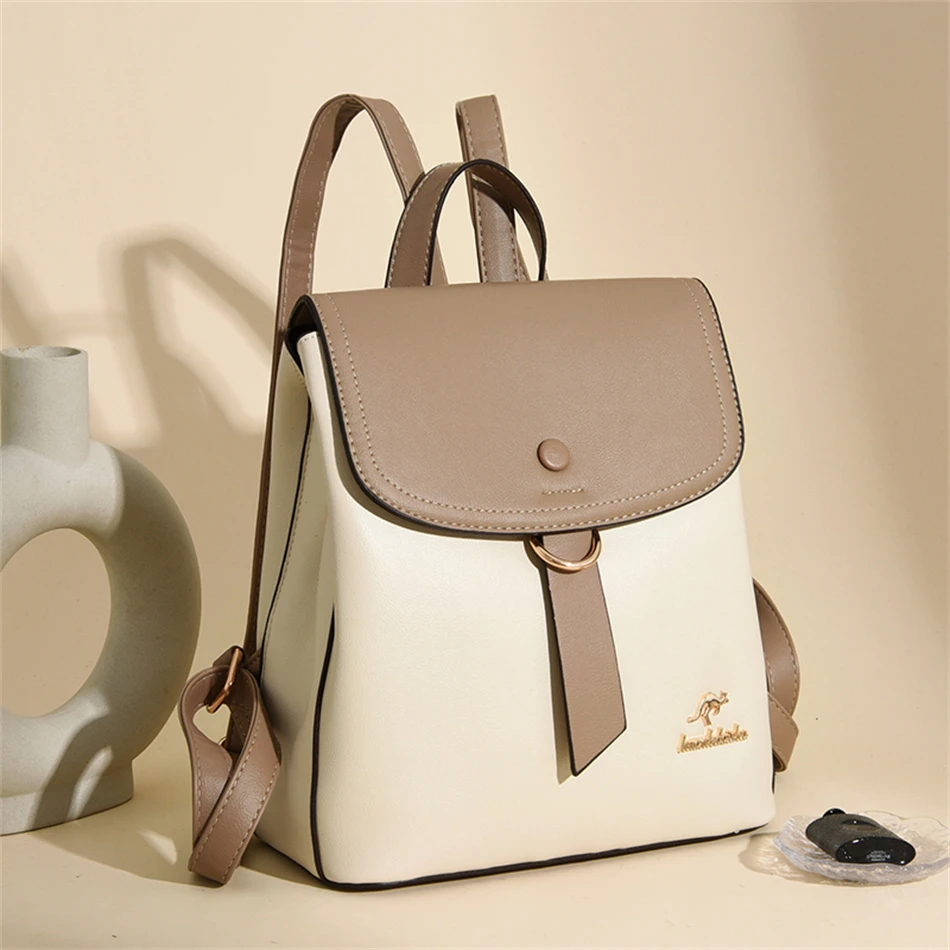 2024 High Quality Fashion Prin - Leather Backpack Vintage avaliação e preço