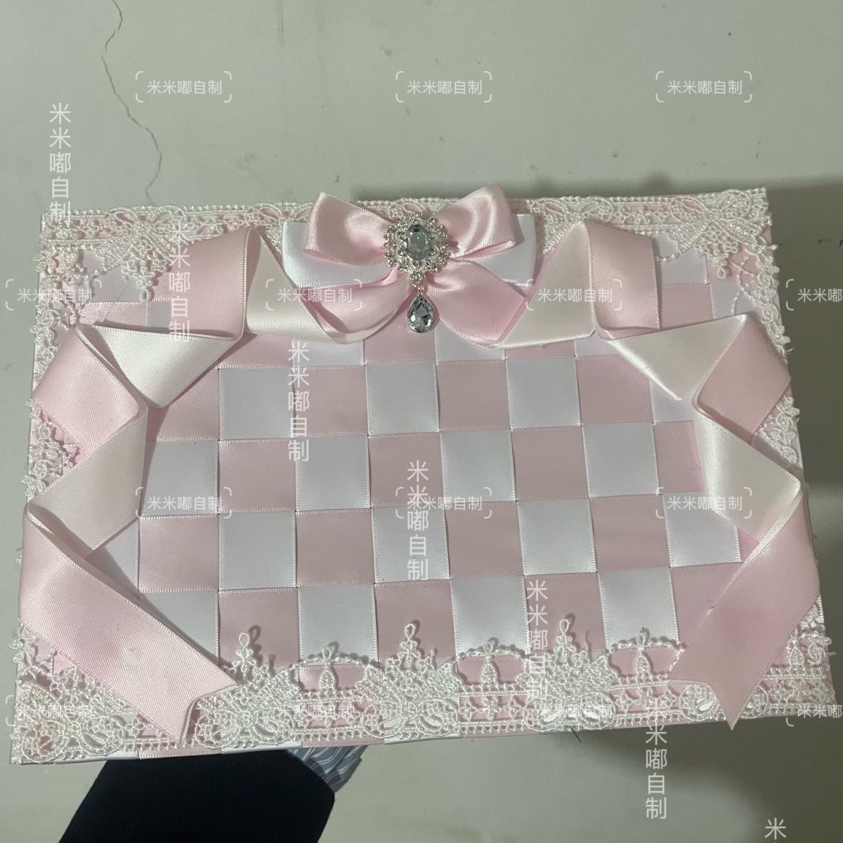 hand made ribbon bow Insert Bo - Backpack Insert Organizer avaliação e preço