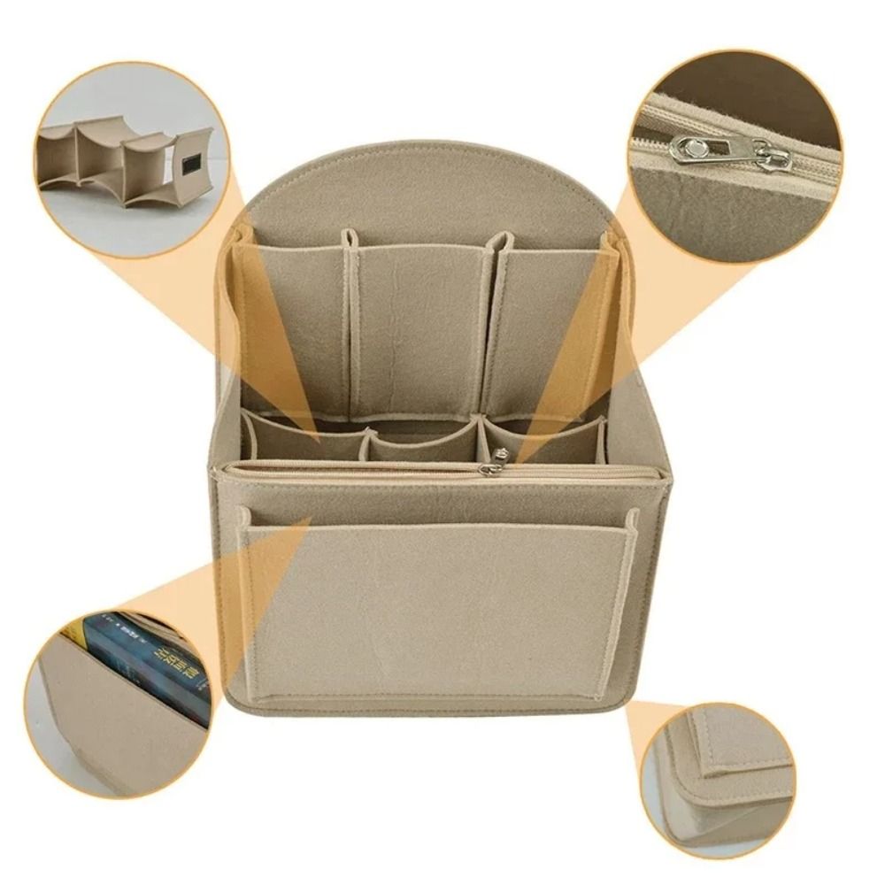 Makeup Organizer Felt Insert B - Backpack Insert Organizer avaliação e preço