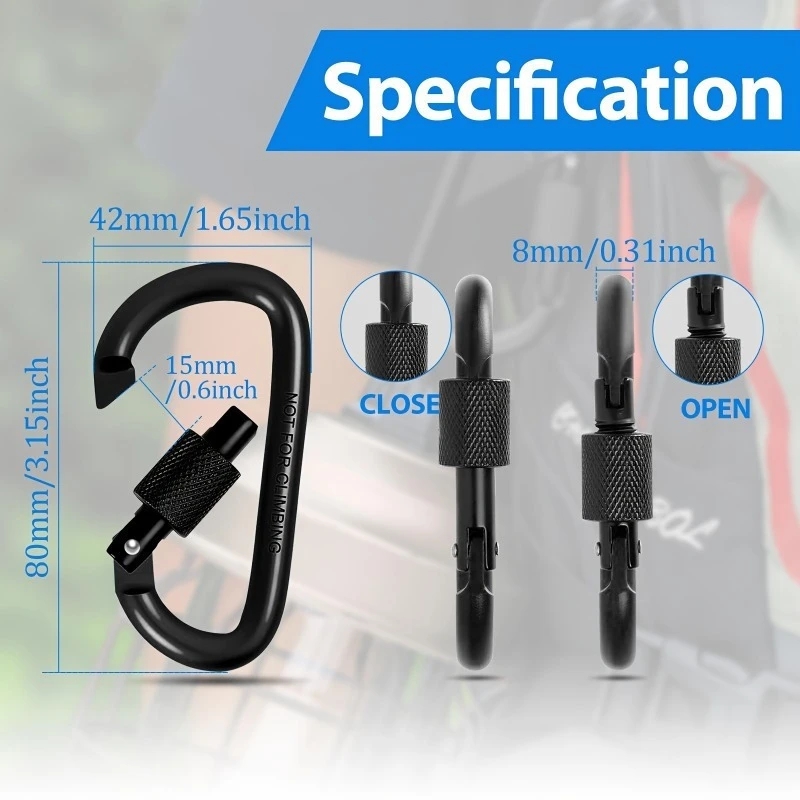 4Pcs Aluminum Alloy D-Ring Car - Backpack Insert Organizer avaliação e preço