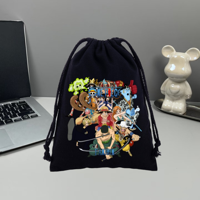 Anime One Piece Drawstring Bac - Drawstring Gym Bag avaliação e preço