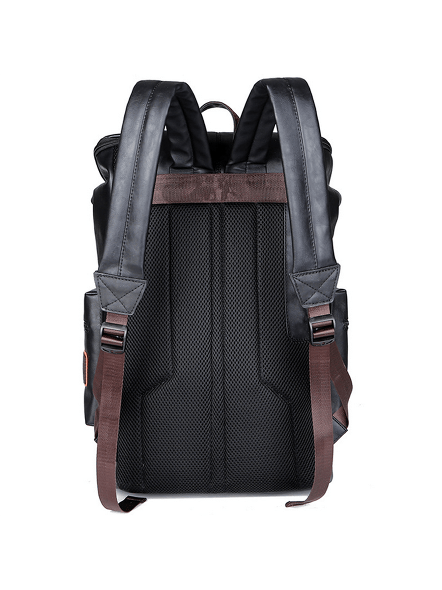Vintage Black Leather Laptop B - Leather Backpack Vintage avaliação e preço