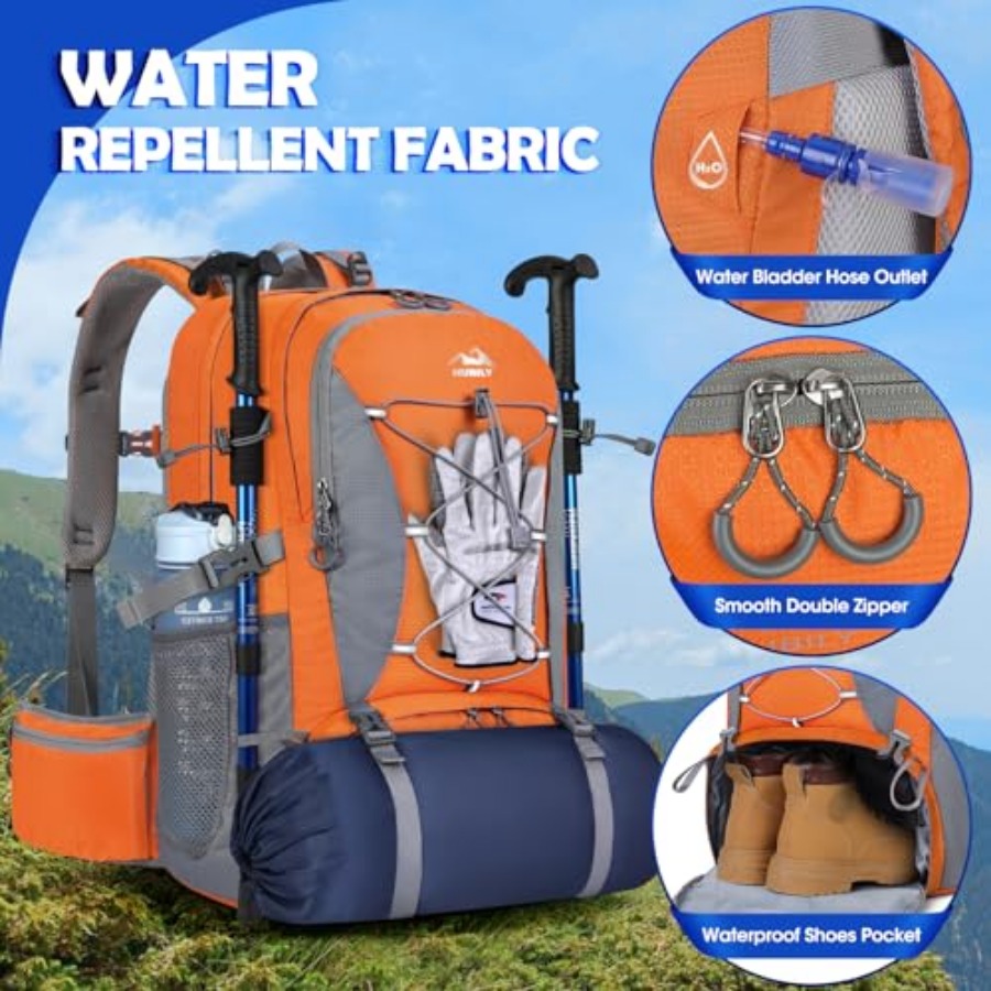 50L Hiking Backpack Waterproof - Hiking Backpack Waterproof avaliação e preço
