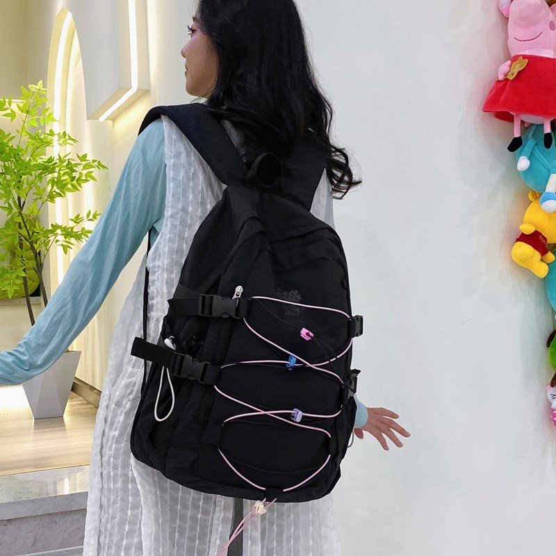 LEFTSIDE Women's Nylon Backpac - School Backpack Teen avaliação e preço